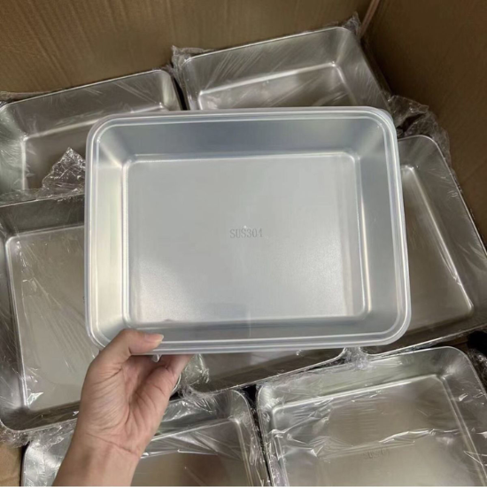 A caixa de aço inoxidável 304 mantém os alimentos frescos até 1 mês 🥓