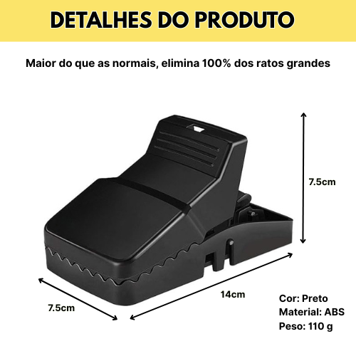 BestSeller™ - Armadilha de Prensar para Ratos – Armadilha Robusta e de Alta Resistência (NEW)
