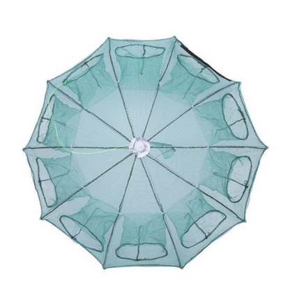 🇵🇹 Jaula armadilha de pesca tipo guarda-chuva de grande tamanho com múltiplas entradas