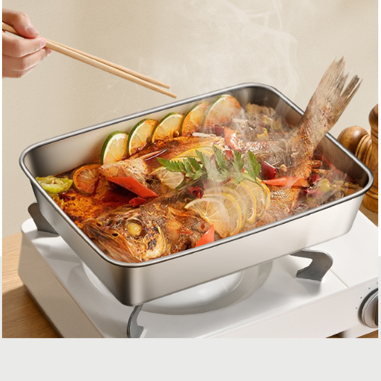 A caixa de aço inoxidável 304 mantém os alimentos frescos até 1 mês 🥓