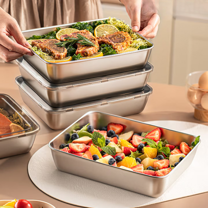 🇵🇹 Recipiente para alimentos em aço inoxidável AISI 304 – 2000 ml