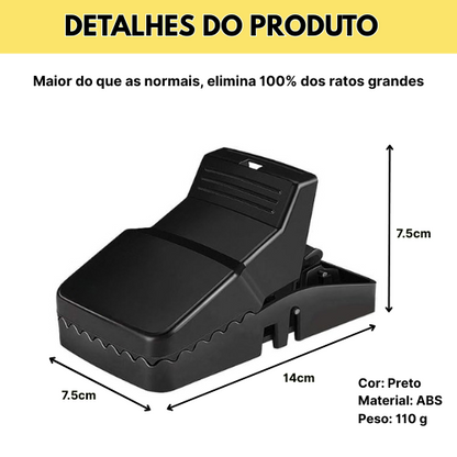 Mais Vendido™ – Armadilha de Pressão para Ratos | Robusta e de Alta Resistência