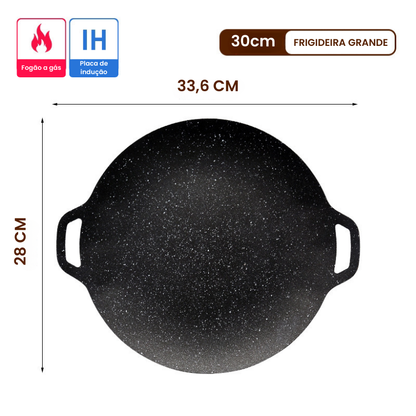🇵🇹 Frigideira de pedra Maifan antiaderente de 6 camadas compatível com fogões de indução IH
