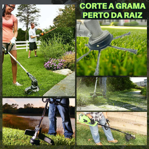 A cabeça de corte tem 6 ramificações em aço inoxidável