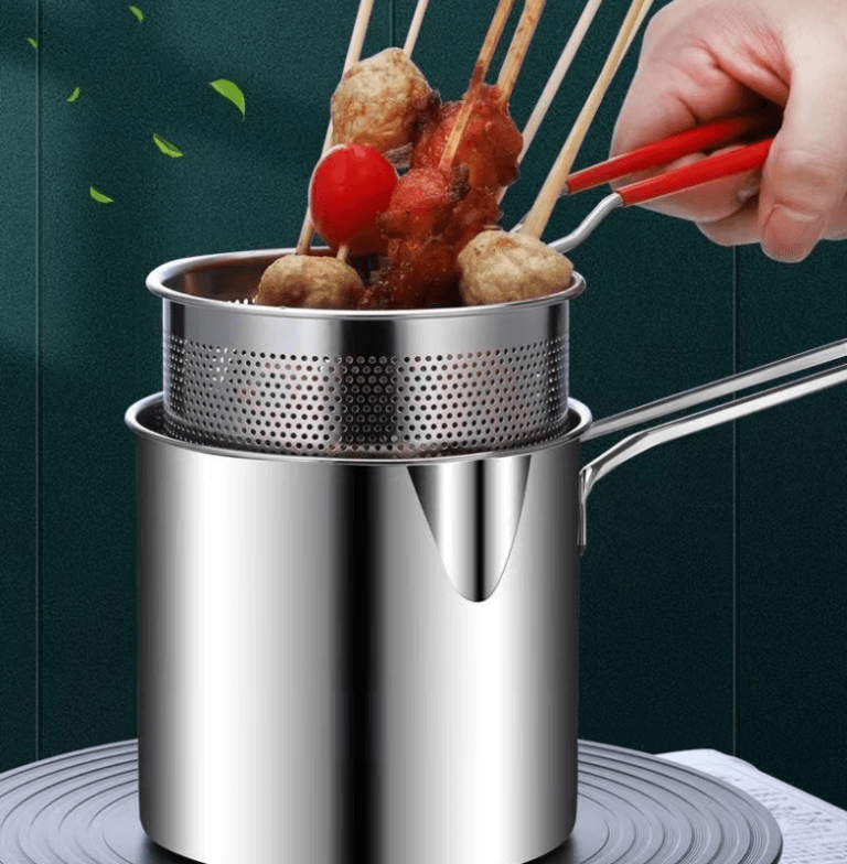 Frigideira Multifuncional De Aço Inoxidável 304, Frigideira Com Filtro Economizador De Óleo🔥