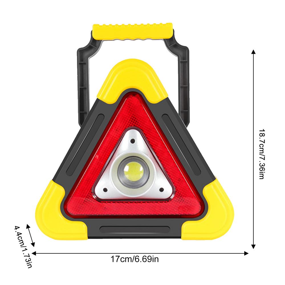 70% DE DESCONTO | Triângulo de Emergência 3 em 1 para Carro com Luz LED Integrada