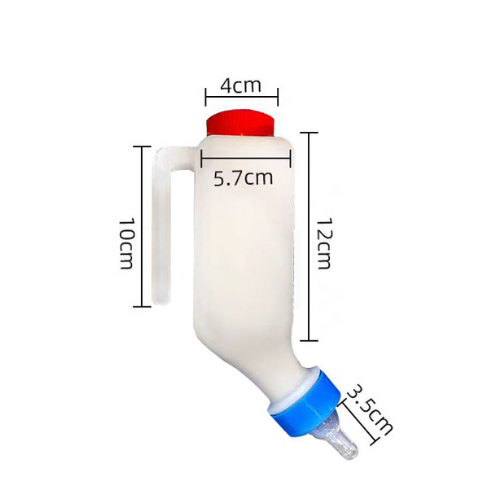 🇵🇹 Biberão Suspenso Automático para Animais Jovens – Tetina Macia em Silicone, Capacidade 800 ml