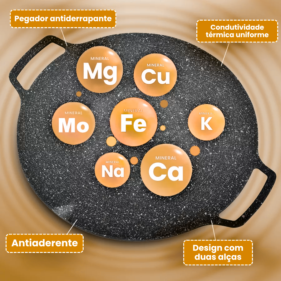 Frigideira de pedra Maifan antiaderente de 6 camadas compatível com fogões de indução IH