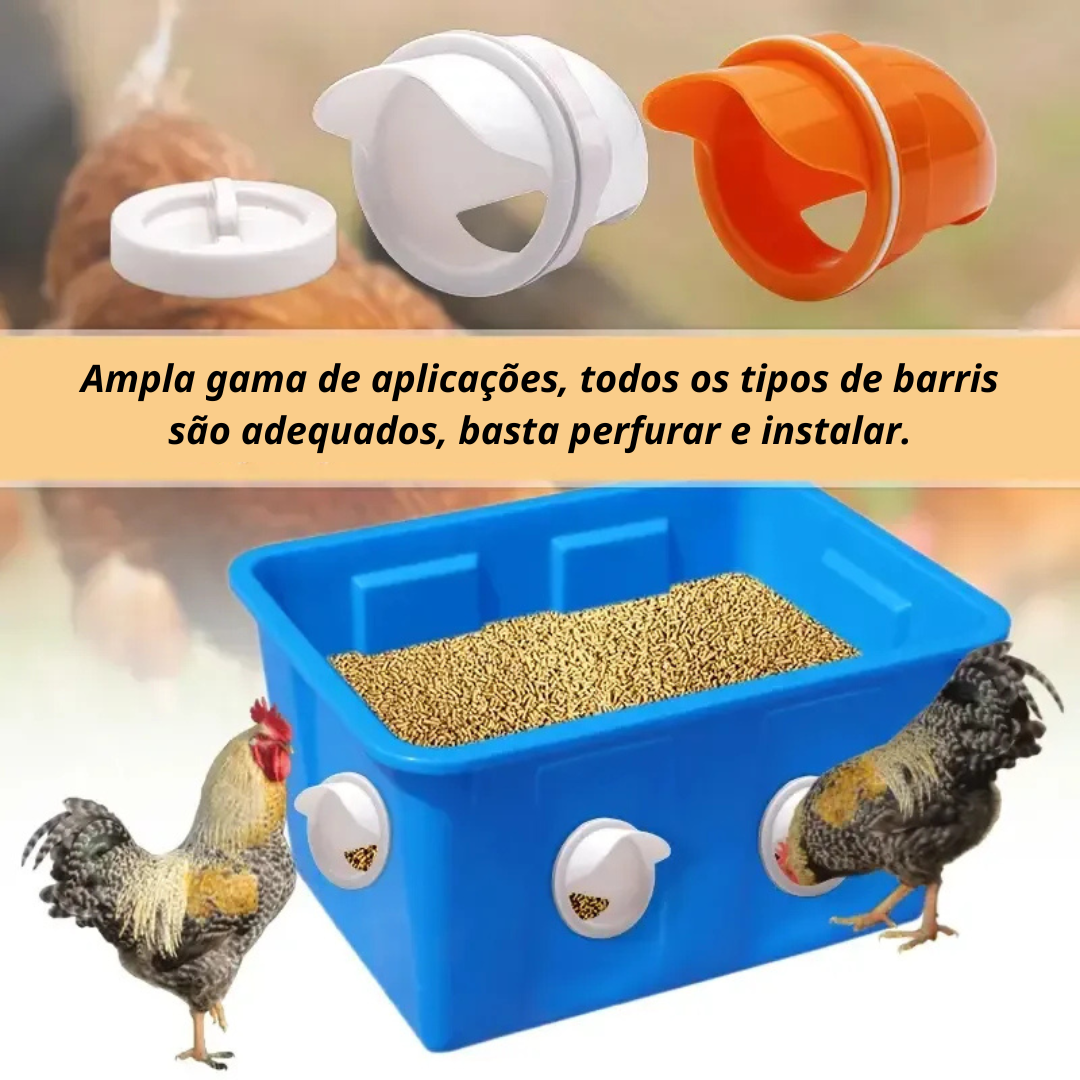 70% OFF| Porta De Alimentação Automática Para Galinhas E Patos Para Todos Os Tipos De Baldes – Inclui Broca Serra Copo