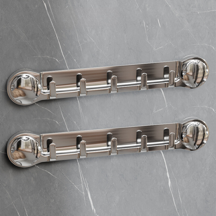 🎄70% DESCONTO | Suportes Em Aço Inox Com 5 Ganchos, Práticos E Capazes De Suportar Até 20 kg