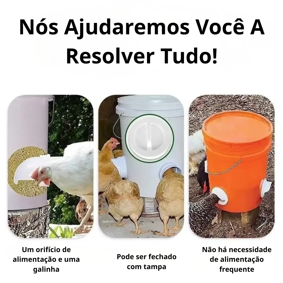 70% OFF| Porta De Alimentação Automática Para Galinhas E Patos Para Todos Os Tipos De Baldes – Inclui Broca Serra Copo