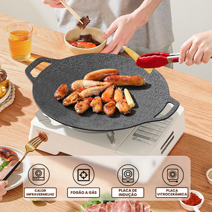 🇵🇹 Frigideira de pedra Maifan antiaderente de 6 camadas compatível com fogões de indução IH