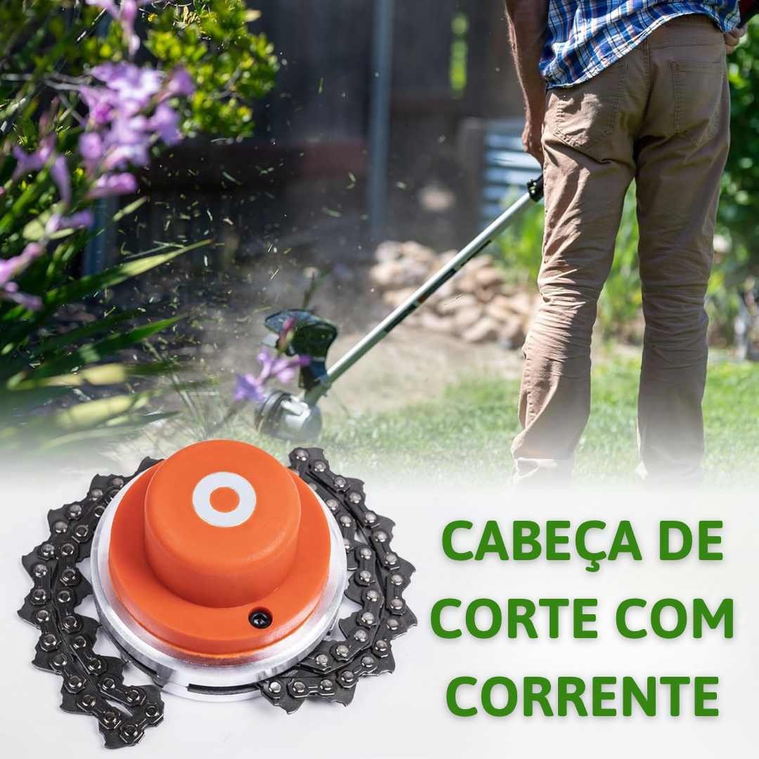 70% DESCONTO | Cabeça De Corte Em Aço Com Corrente – Corte Limpo, Durabilidade E Segurança Total