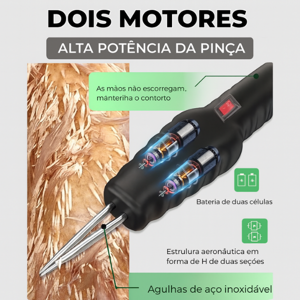 Depenador De Aves Portátil E Manual