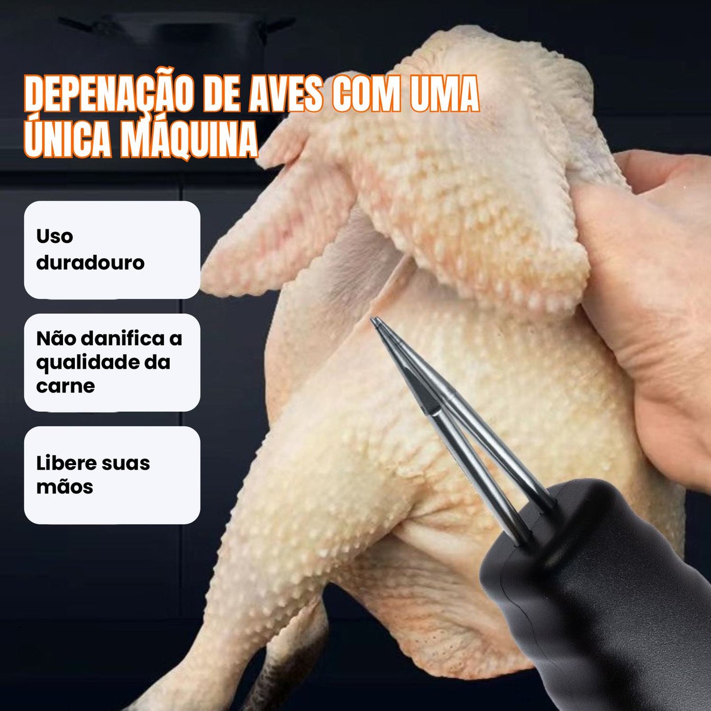 Máquina automática de depenagem de aves - ⏰ Economize tempo 3 vezes