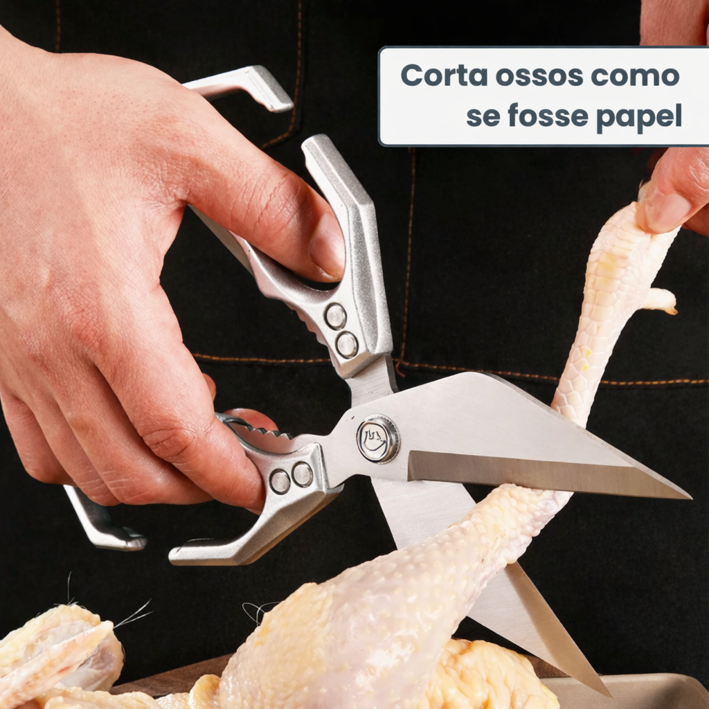 70% DE DESCONTO | Tesouras grandes com lâmina em formato de diamante, feitas de aço inoxidável maciço importado da Alemanha