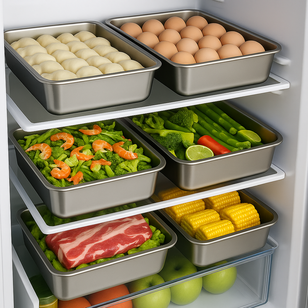 Recipiente de Aço Inoxidável 304 – Conserva o frescor por até 1 mês | 70% DE DESCONTO!