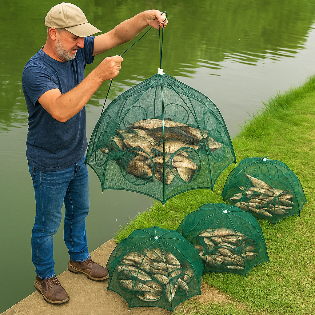 Apanhar Peixes Sem Esforço - A Melhor Gaiola De Rede De Pesca!