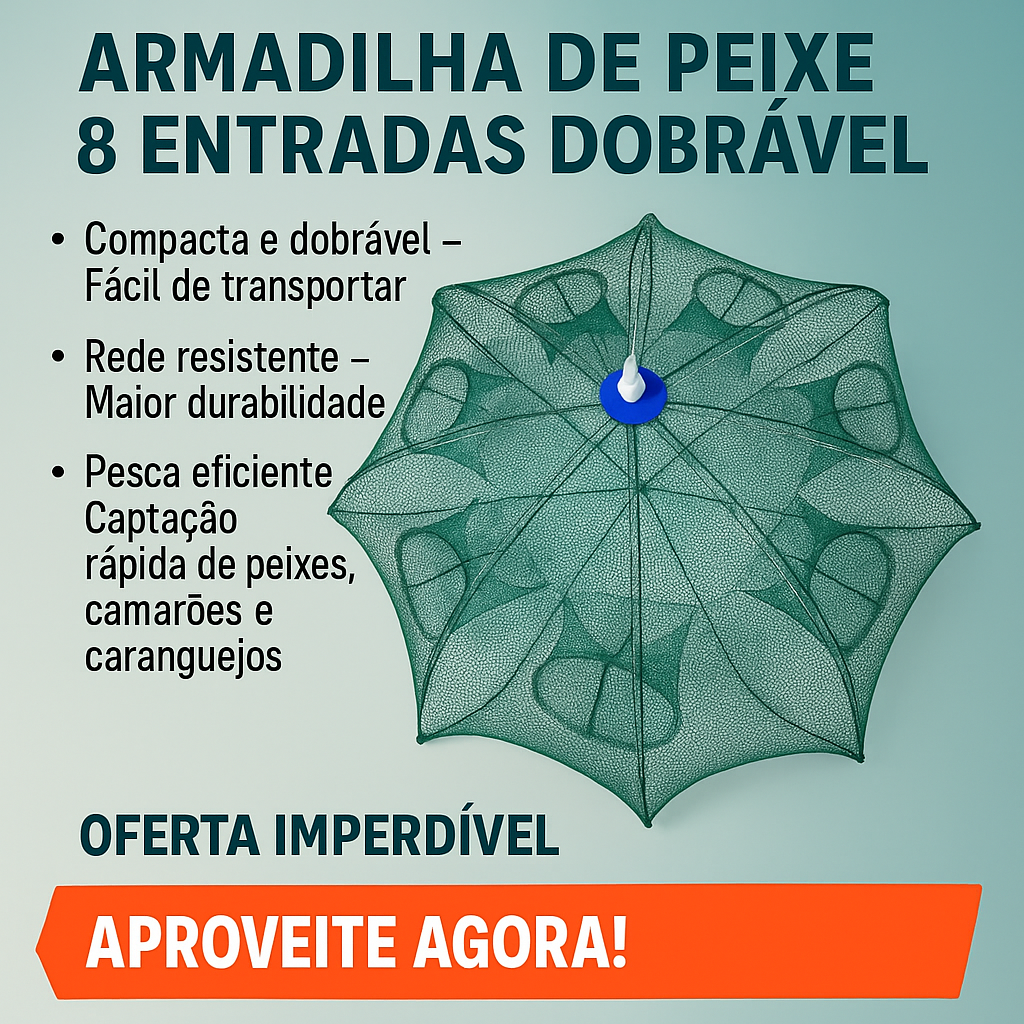 Apanhar Peixes Sem Esforço - A Melhor Gaiola De Rede De Pesca!