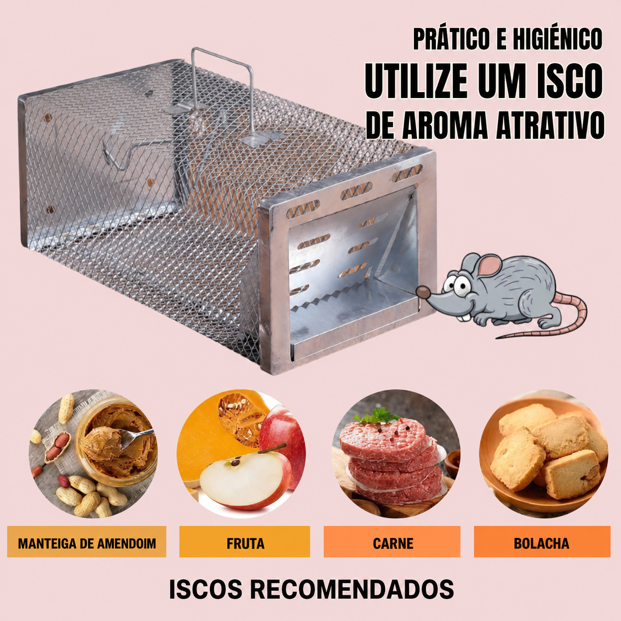 Sugestões de isco para utilizar na armadilha