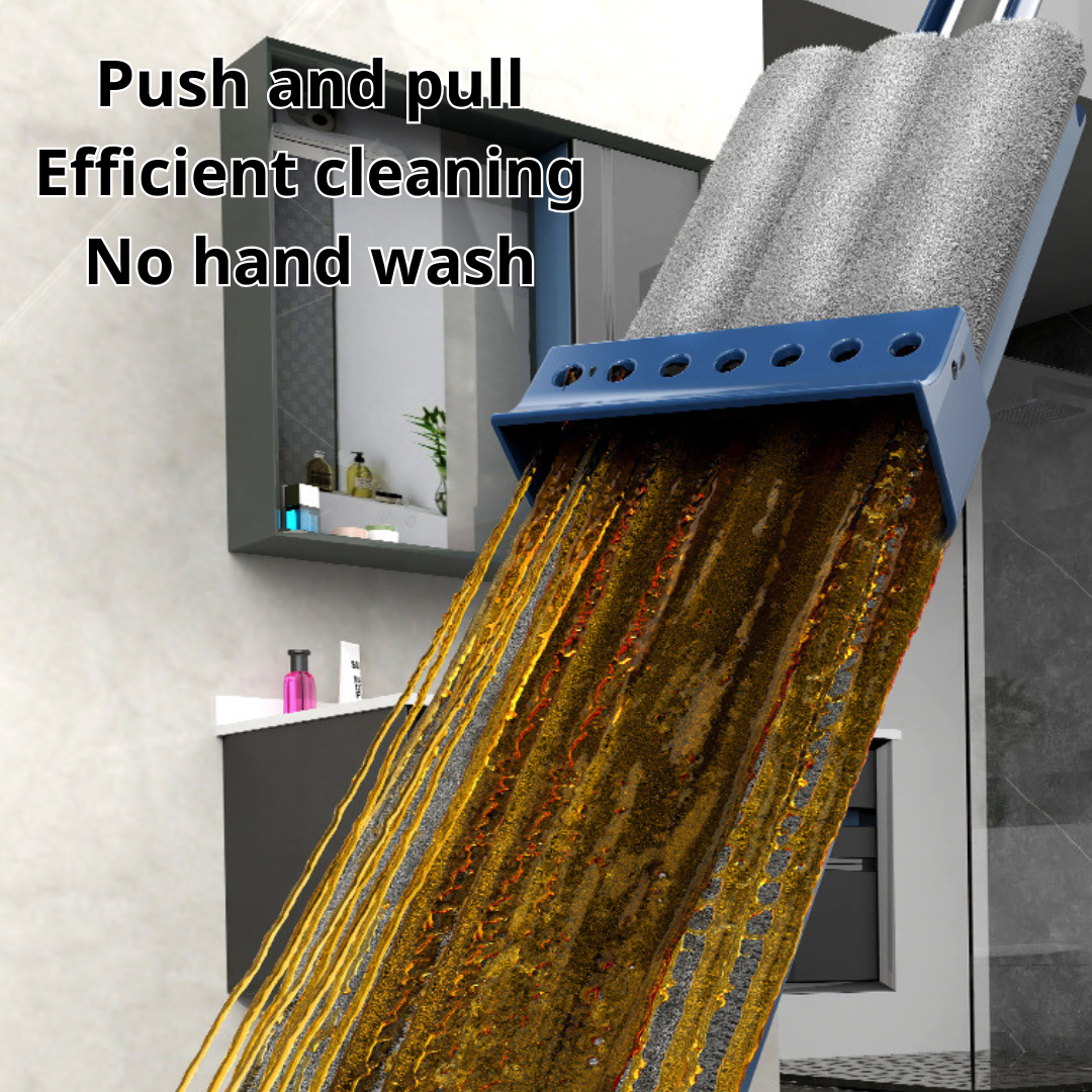 AQUAMOP PRO a 360° - Esfregona Japonesa Sem Necessidade de Lavar à Mão