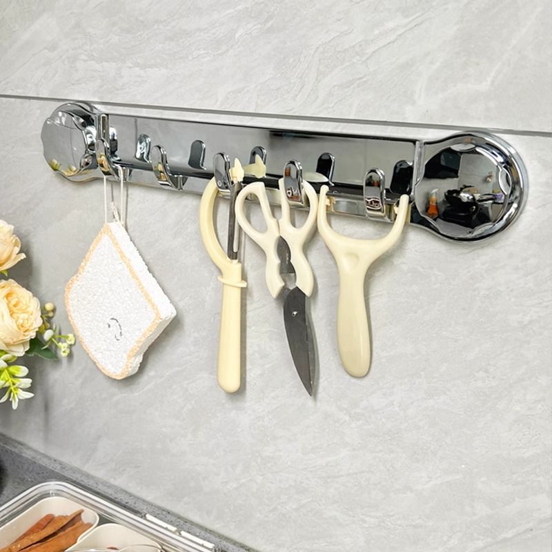 🎄70% DESCONTO | Suportes Em Aço Inox Com 5 Ganchos, Práticos E Capazes De Suportar Até 20 kg