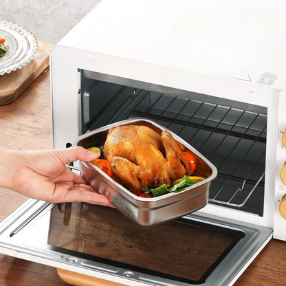 🇵🇹 Recipiente em aço inox AISI 316 com tampa a vácuo (19 x 13,5 x 5,5 cm)