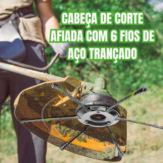 70% DESCONTO | A cabeça de corte tem 6 ramificações em aço inoxidável