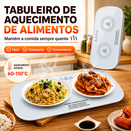 70% OFF| Aquecedor de Alimentos 3 em 1 – Aquece, Descongela e Seca 🍲
