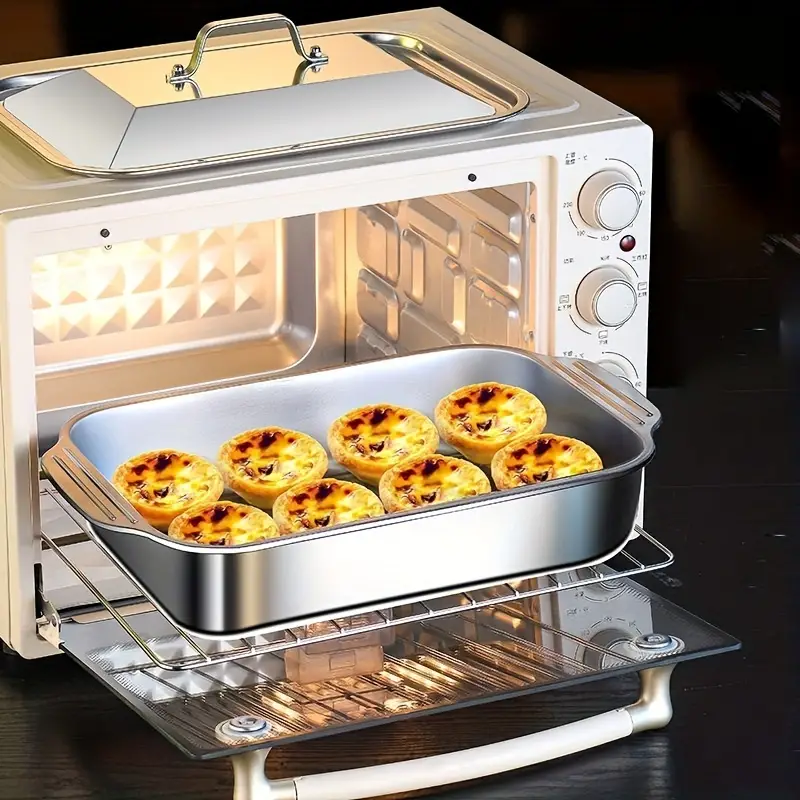 Tabuleiro De Cozinha Em Aço Inoxidável SUS304 Para Panelas Quentes, Peixe A Vapor, Cozedura E Armazenamento De Alimentos