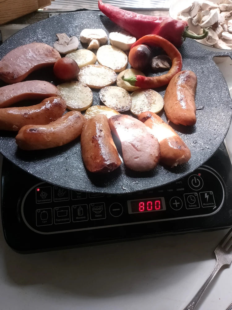 Frigideira de pedra Maifan antiaderente de 6 camadas compatível com fogões de indução IH