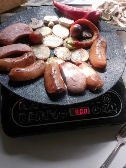 🇵🇹 Frigideira de pedra Maifan antiaderente de 6 camadas compatível com fogões de indução IH